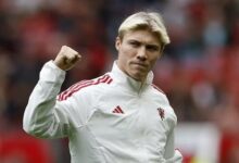 Manchester United's Coach Erik ten Hag Delighted with Rasmus Hojlund as Centre-Forward Target 1 Rasmus Hojlund