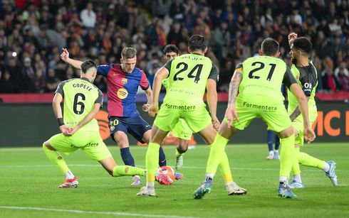barcelona dani olmo against mallorca